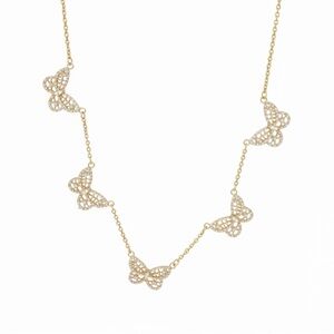 Elegant Gold Butterfly Necklace